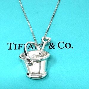 Authentic Tiffany & co Bucket/Scoop Pendant Necklace.